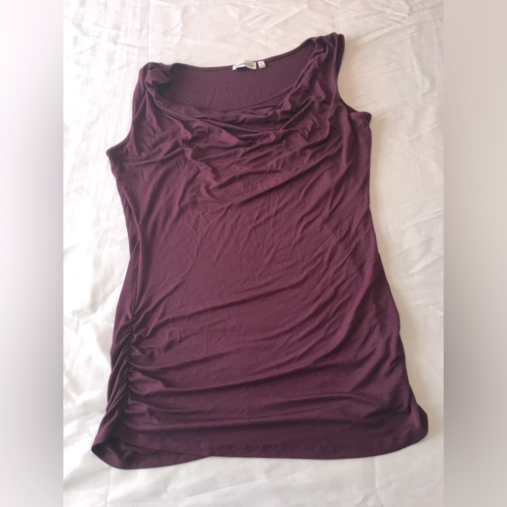 Burgundy nursing top